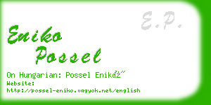 eniko possel business card